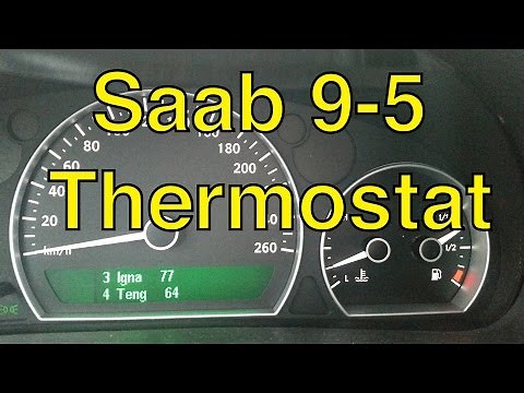Saab 9-5 Thermostat Replacement and Coolant Flush - Trionic Seven