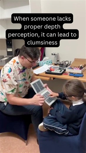 We are testing stereopsis, or 3D depth perception