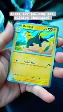 pulling 1st edition Charizard