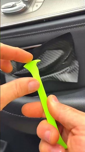 Black Carbon on Chrome Handle | Interior Upgrade 🚗✨