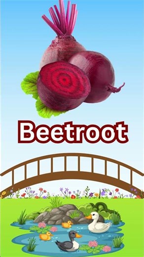 Fruits and Vegetables for Kids 🍎🥕 | Learn Healthy Food Names | Kids Learning Short