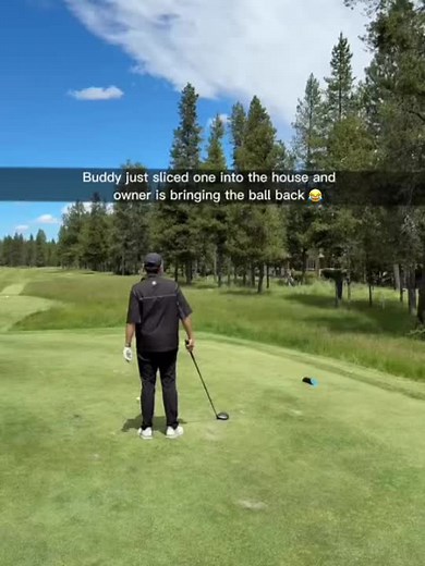 Always the slice – funny golfer clip