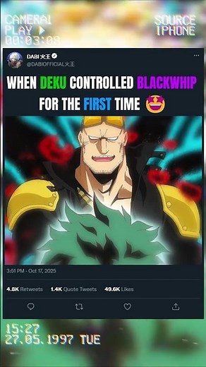 WHEN DEKU CONTROLLED BLACKWHIP FOR THE FIRST TIME 🤩 | #animeedit #myheroacademia