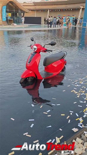 Water test on Bajaj New chetak C25. (IP67) #bajaj #chetak #chetakev #evscooter