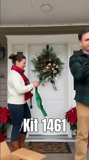 DIY Vintage Christmas Ornament Wreath | Classic Holiday Front Door Decor | Kit 1461