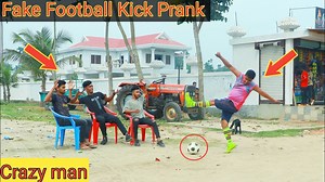Fake Football Kick Prank | Football Scary Prank 2023 | Comedy Club