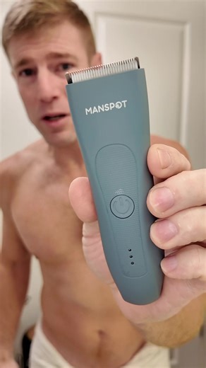 (TikTokShopHolidayHaul) Manspot 4 in 1 Electric Body Hair Shaver - Groin Hair Trimmer, Ball Trimmer for Men with Replaceable Ceramic Blade Heads, USB Recharge, Waterproof, Safe & Gentle Trimming, Quick Gifts#trimmer#man #cuts #manspot