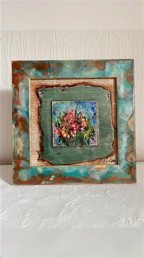 Unique Impasto Floral Painting | Handmade Gift Idea #artgifts