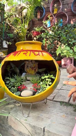 From Clay Pots to Divine Art 🌿🪔 | Radha Krishna Mini Temple Magic
