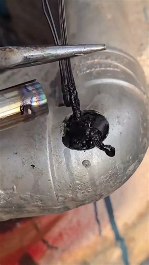 tips for repairing perforated pipes #shortvideo