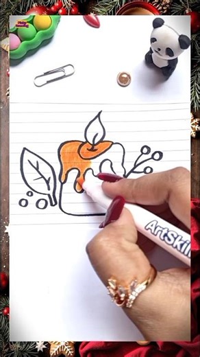 How to Draw a Realistic Candle ✨