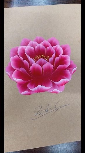 Simple 3D flower painting tutorial for beginners|flower painting ideas#shorts#viral