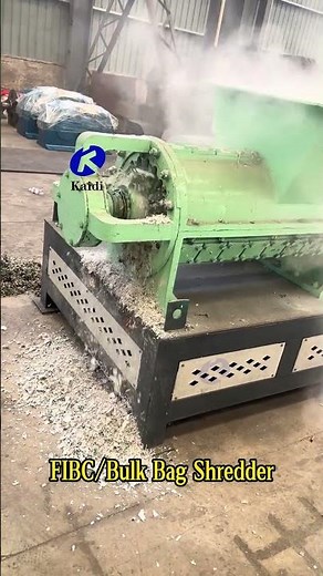 Jumbo Bag / FIBC Shredder Machine – Ton Bag Recycling in Action