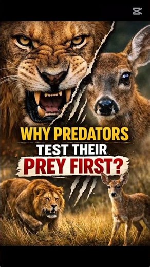 Why Predators Test Their Prey First