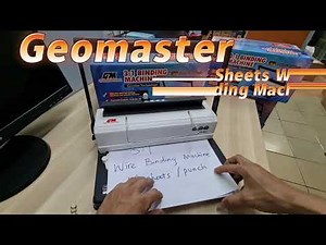 Geomaster WB-007 Wire Binding Machine User Guide