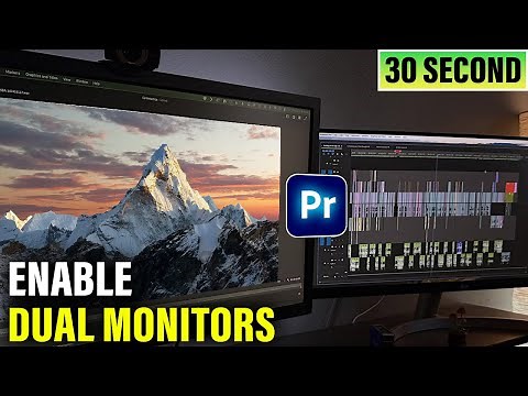How to Setup DUAL Monitor in Adobe Premiere Pro (Quick & Easy)