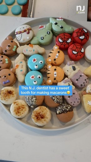 This N.J. dentist is a macaron machine who makes the sweet treats from her licensed home bakery in Hackensack. Which adorable character would you order from @stephsmacarons ? 😍 🎥 @laurenraposa ✒️ @laurengisellemusni #macarons #hackensacknj #bergencountynj #njfoodie #smallbiz | NJ.com