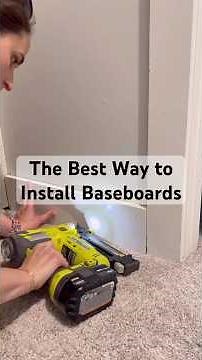 Best Way to Install Baseboards | #diy
