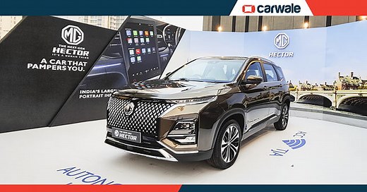 New MG Hector revealed in India; prices to be announced on 11 January
