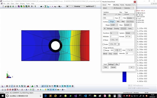 4月1日培训建模视频——分析结果后处理_PlateTaperHolePostProcessing