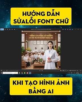 Fix Font Errors When Creating Images Using AI - So Easy, Anyone Can Do It #SuaLoiFontAI #CaoAnhAI...