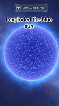 I exploded the blue sun in solar smash