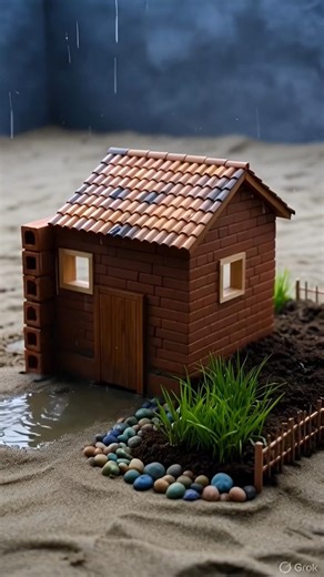 This Tiny House in Rain Looks TOO Real 😳🌧️🏠