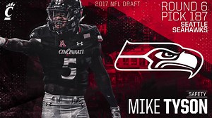 With the 187th pick in the #NFLDraft, the Seattle Seahawks select #Bearcats S Mike Tyson! | Cincinnati Bearcats Football