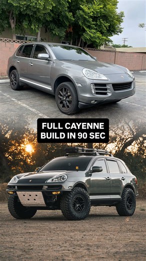 this build actually only took 90 sec irl 💀 4 years condensed and i have loved every second with this rig. didn’t think my first porsche would be a cayenne but glad it all turned out the way it did! #porsche #cayenne #offroad