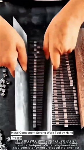 Metal Component Sorting Work Tool by Hand Process #worktool