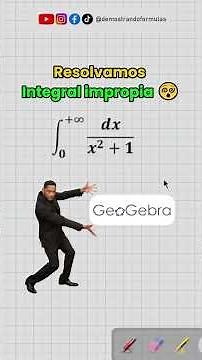 Solving the Improper Integral with GeoGebra 🤯 #math #calculus #integral