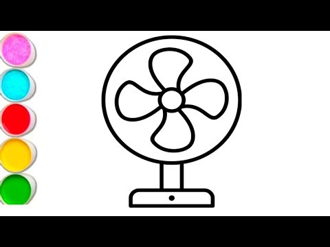 How to draw a fan drawing | Fan drawing step by step easy | fan drawing for beginners | #drawing