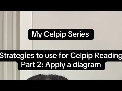 Strategies for Celpip reading part 2: Apply a diagram.