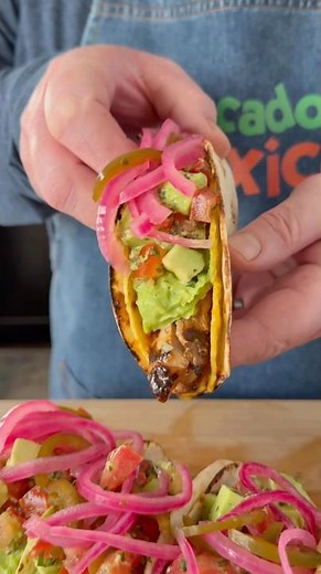 Citrus Marinated Grilled Pork (Poc Chuc) Double Decker Tacos 🌮
