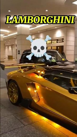 Lamborghini Golden Color Look Amazing ✨ | Luxury Supercar 2025|#shorts #viral