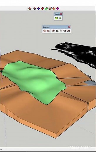 Contour terrain 3D using topo shaper pluging