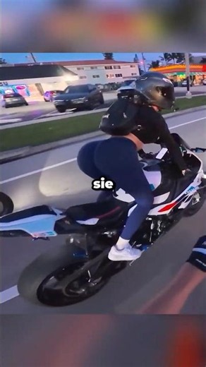 He tried to get the biker girl's number! 🥵