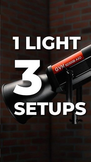 1 light in 3 ways with the GVM SD300B AIO Monolight