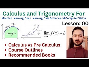 Lesson 00: Calculus vs Pre Calculus | Course Outline | Recommended Books