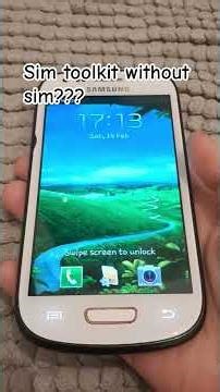 Sim toolkit without sim #samsung #android