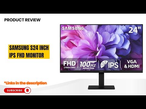 Samsung S24 24-Inch Monitor Review | 100Hz IPS FHD FreeSync – Best Everyday Display?