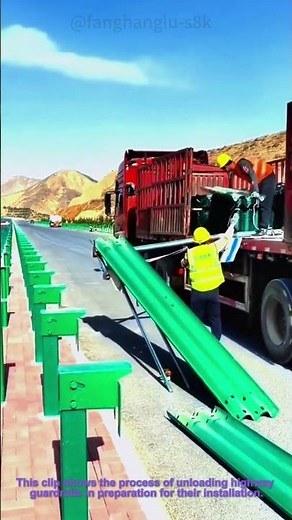 Highway Guardrail Unloading: Preparing for Road Safety Installation