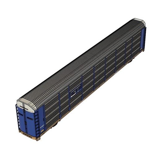 HO Scale 89' Autorack STL Files for 3D Printing | 3D Printable 89' Autorack in Ho Scale | Decal Sheet File Included | High Detail 3D File - Etsy