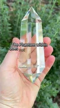 Brazilian Clear Quartz Vogel Wand with Phantom - 6 Facets (331g) #brazilian #crystals #clearquartz