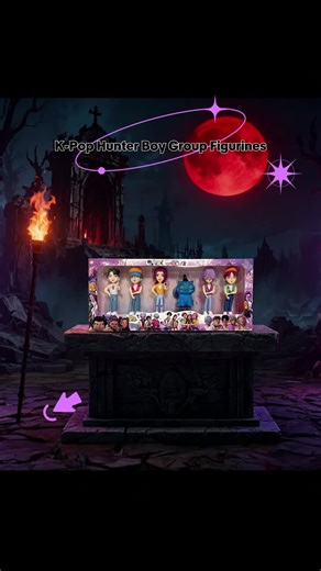 K-Pop Hunter Boy Group 6-Pack Fantasy Collectible Figure Gift Box, Hunter Boy Group Figure Model Toy Figurine Display, Collectible Figurines, Boys & Men gifts