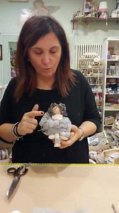 23K views · 1K reactions | TUTORIAL BABY ANGELINA il kit costa € 12.00 escluso la seduta...potete realizzare un cuscino oppure metterle su delle sfere, cuori e stelle. Colori disponibili grigio/argento o caramello/oro | Nonsolobianco | Facebook