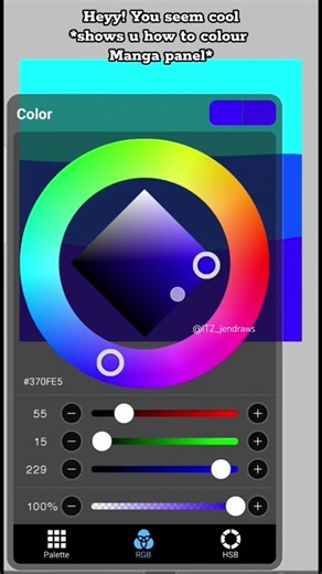 how to colour Manga panel tutorial