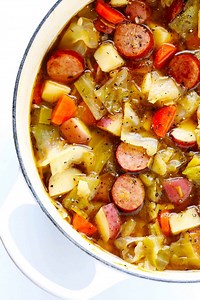 Cabbage, Sausage and Potato Soup