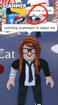CATCHING A REAL Scammer In Adopt Me! #adoptme #roblox #adoptmeshorts