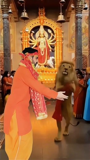 Babbar Sher ka nach Maiya ke samne #shorts #devotion #music